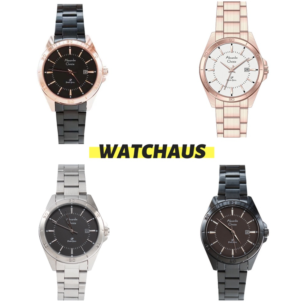 JAM TANGAN WANITA ALEXANDRE CHRISTIE AC1011 AC 1011 LDB ANALOG STAINLESS STRAP