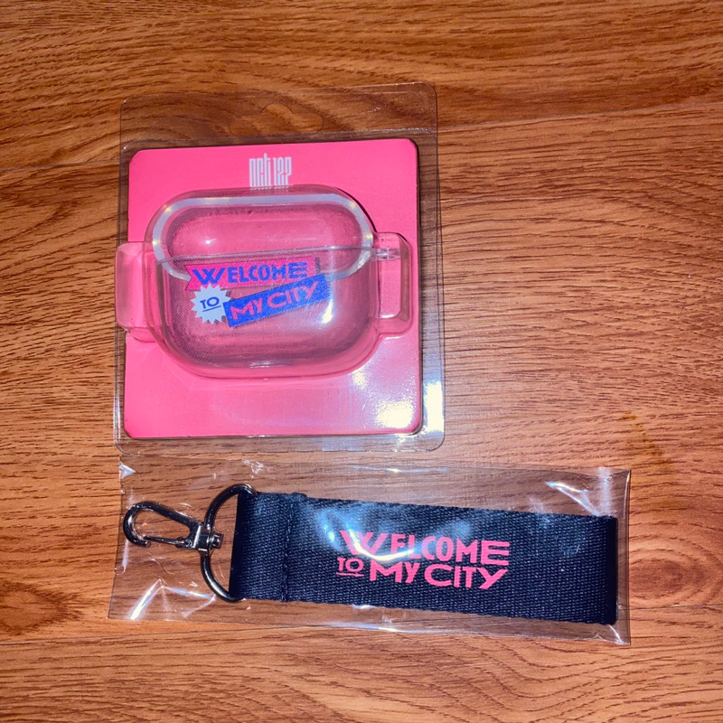 sealed airpods airpod case keyring strap only welcome to my city wtmc round 1 r1 ver A nct 127