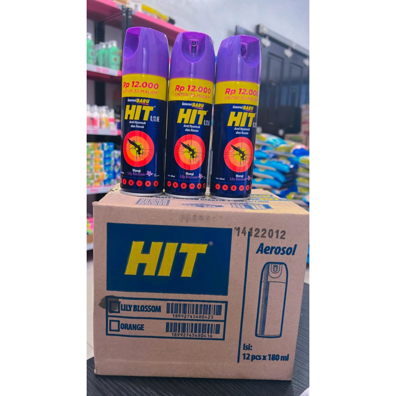 HIT Anti Nyamuk 180ml (Aerosol) (random)