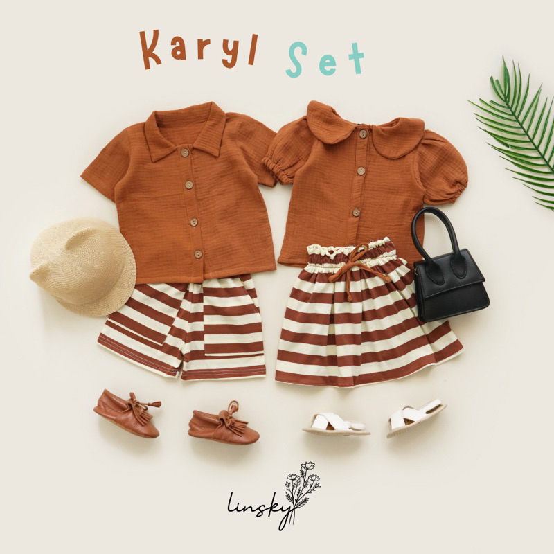 LINSKY BABY - Karyl Set Setelan Anak Couple