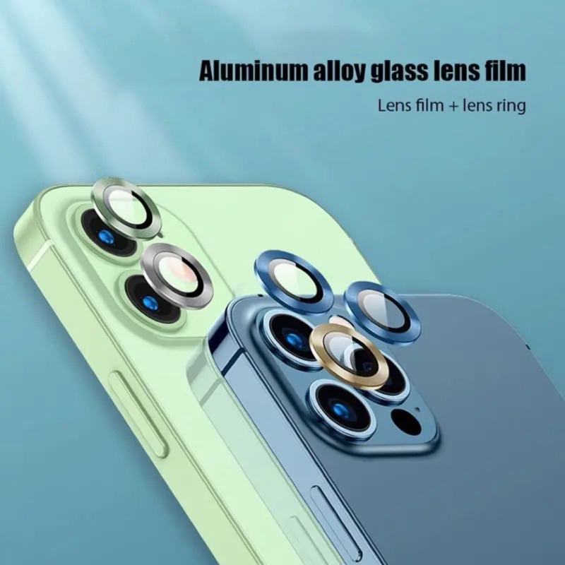 1SET Titanium Alloy Lens Protector Camera iphone 11 Pro/12 Pro/11 Pro Max Ring Anti Gores Pelindung Kamera