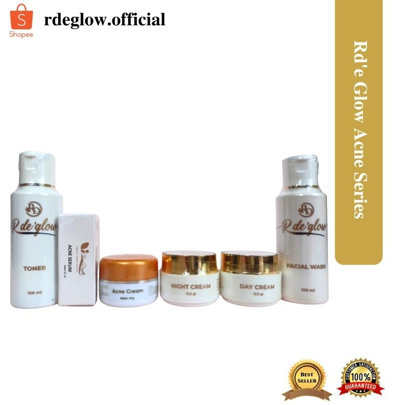 PAKET ACNE SERIES RDE GLOW / PAKET RDE GLOW/CREAM ACNE/SERUM ACNE/CREAM RDE GLOW
