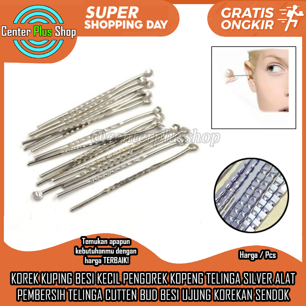 Jual Korek Kuping Besi Kecil Chrome Chroom Alat Pembersih Telinga Cutton Bud Besi Sendok Ear