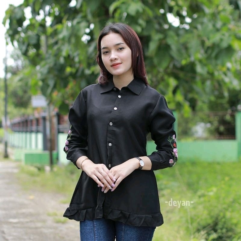 BLOUSE  WANITA BORDIR//PAKAIAN WANITA MASA KINI