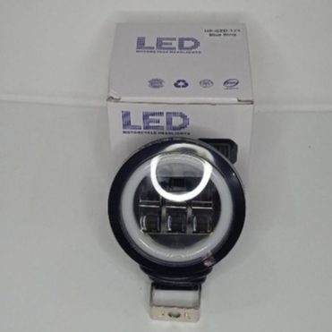 LAMPU TEMBAK SOROT LED CWL 3 MATA LENSA 4D 30 WATT CREE ANGEL EYE BULAT KOTAK MOBIL MOTOR ALUMUNIUM 12-24 VOLT