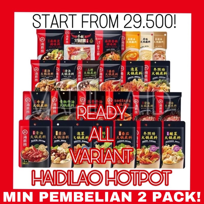 

READY TERMURAH Haidilao Hotpot Soup / Bumbu Hai Di Lao / Steamboat Soup