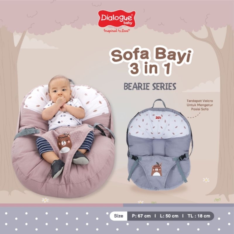 Dialogue Baby Sofa Bayi 3in1 Bearie Series