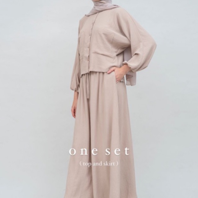 Abaya set Haru Crinkle