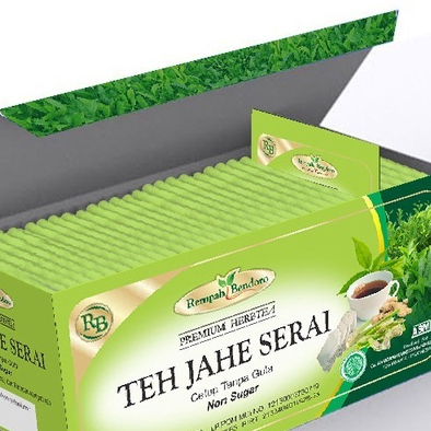 

MURAH TEH TISANE HERBAL JAHE SERAI REMPAH BENDORO 20 BAGS