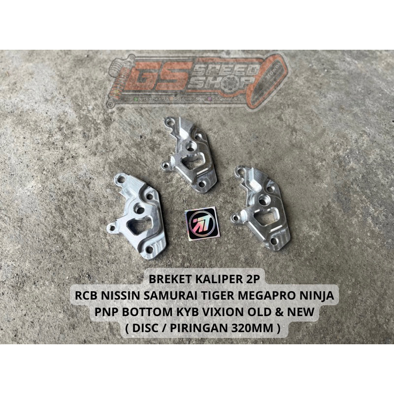 BREKET PANGKON KALIPER 2P RCB NISSIN SAMURAI PNP SKOK SHOCK BOTTOM KYB VIXION OLD NEW