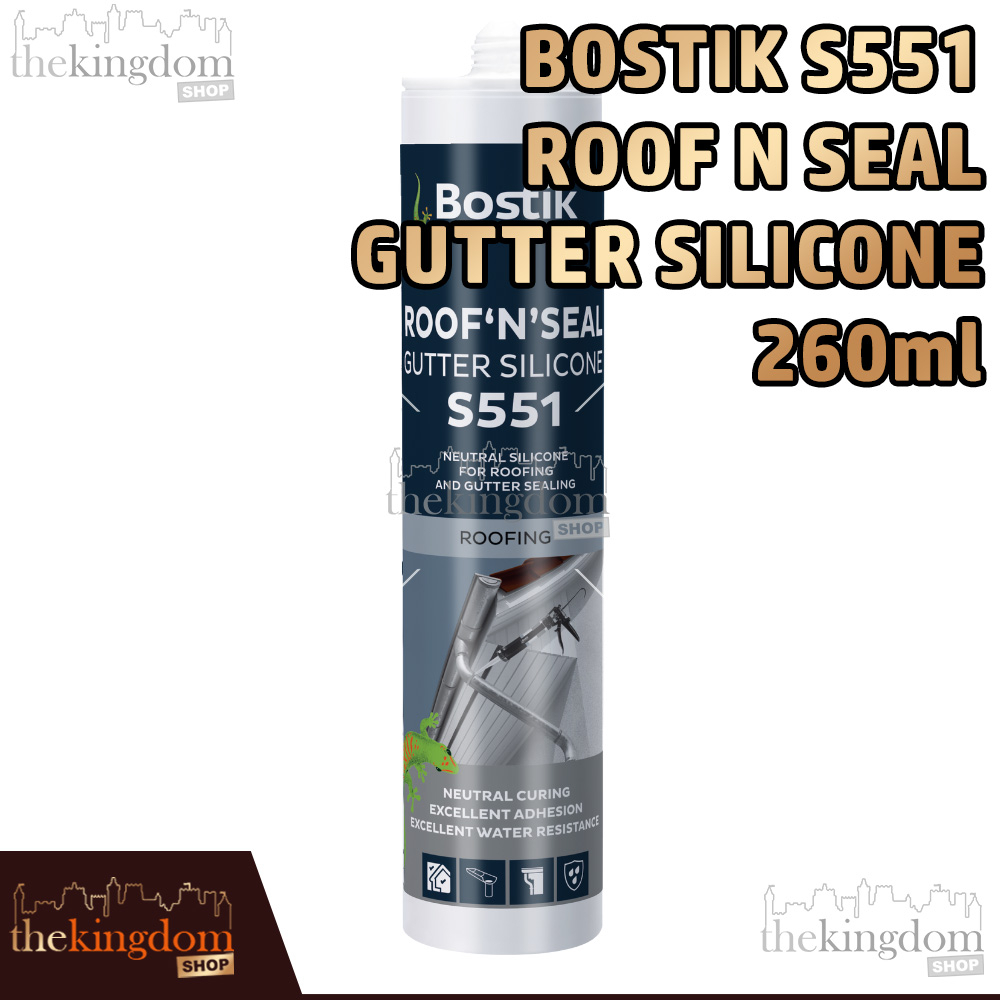 Jual Bostik S551 Roof N Seal Gutter Silicone 260ml Roofing Talang Air ...