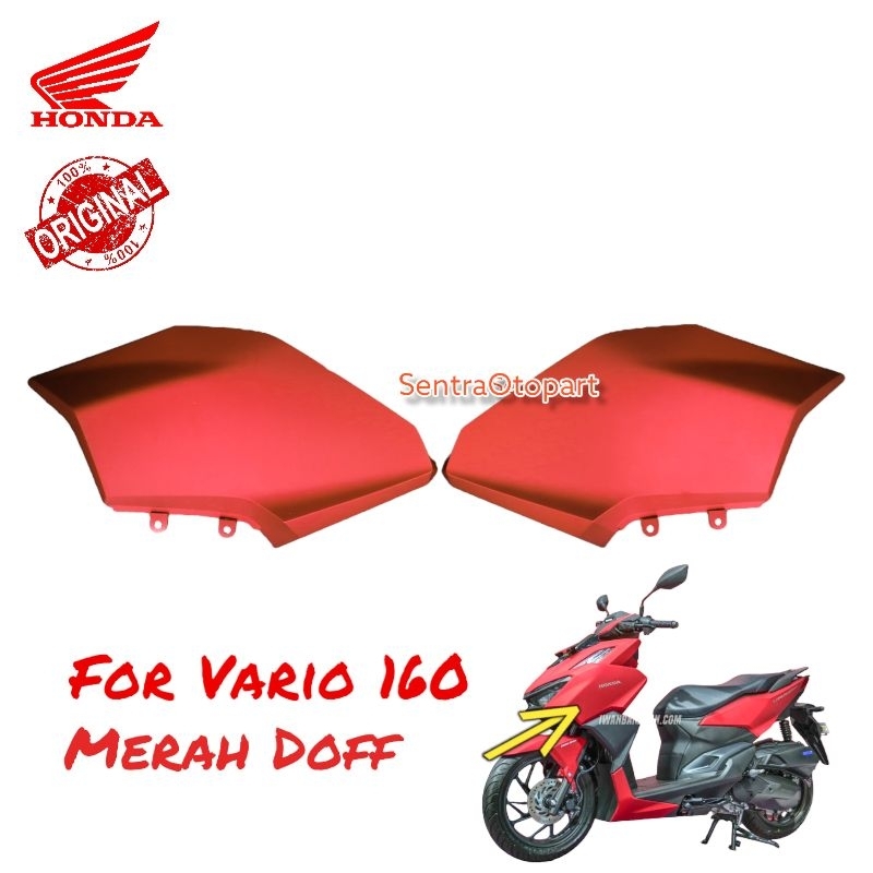 Legshield legsil sayap luar vario 160 merah doff dop original