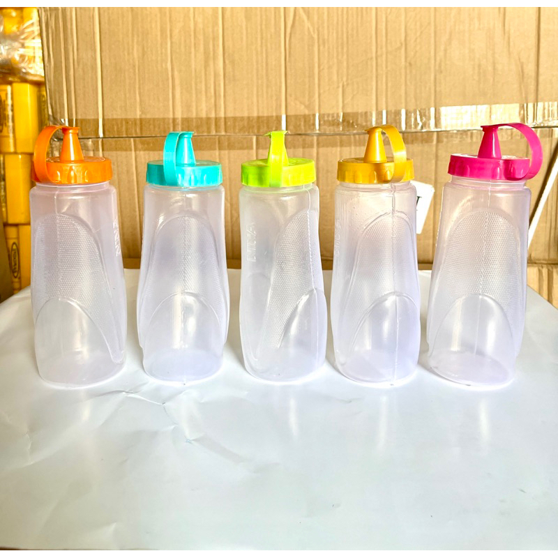 NEW BOTOL BENING SAOS PLASTIK - BOTOL PLASTIK KECAP - BOTOL MINYAK MAYONES PLASTIK SERBAGUNA ANTI TUMPAH