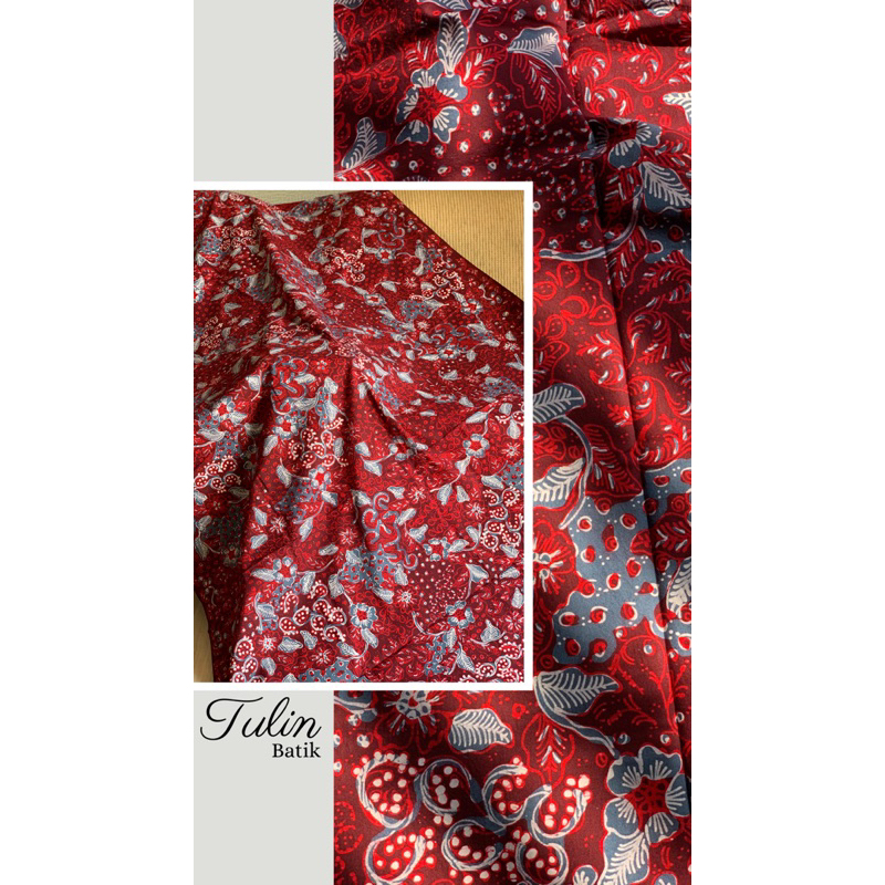 Batik Tulis Lasem Cutikan Merah Klasik