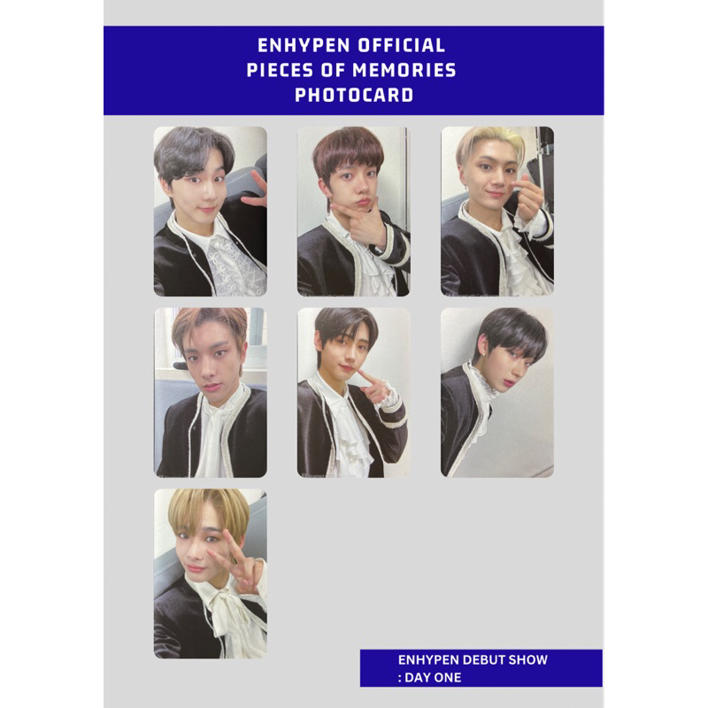 OFFICIAL PHOTOCARD ENHYPEN PIECES OF MEMORIES PIECE OF MEMORIES POM OFFICIAL PHOTOBOOK JUNGWON HEESE