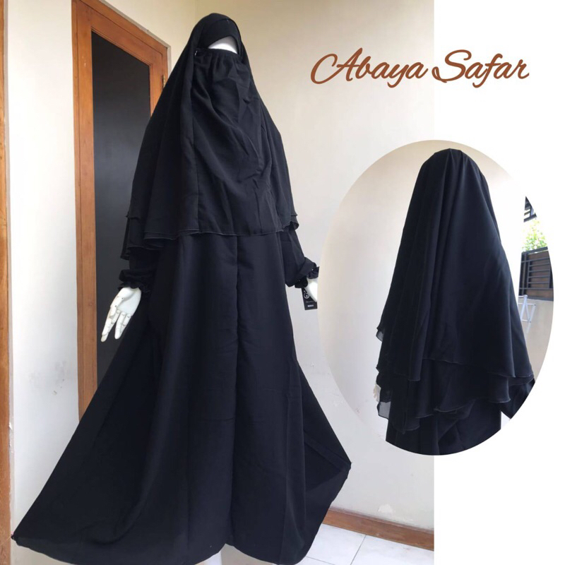 Abaya safar overhead Jetblack Bonanza