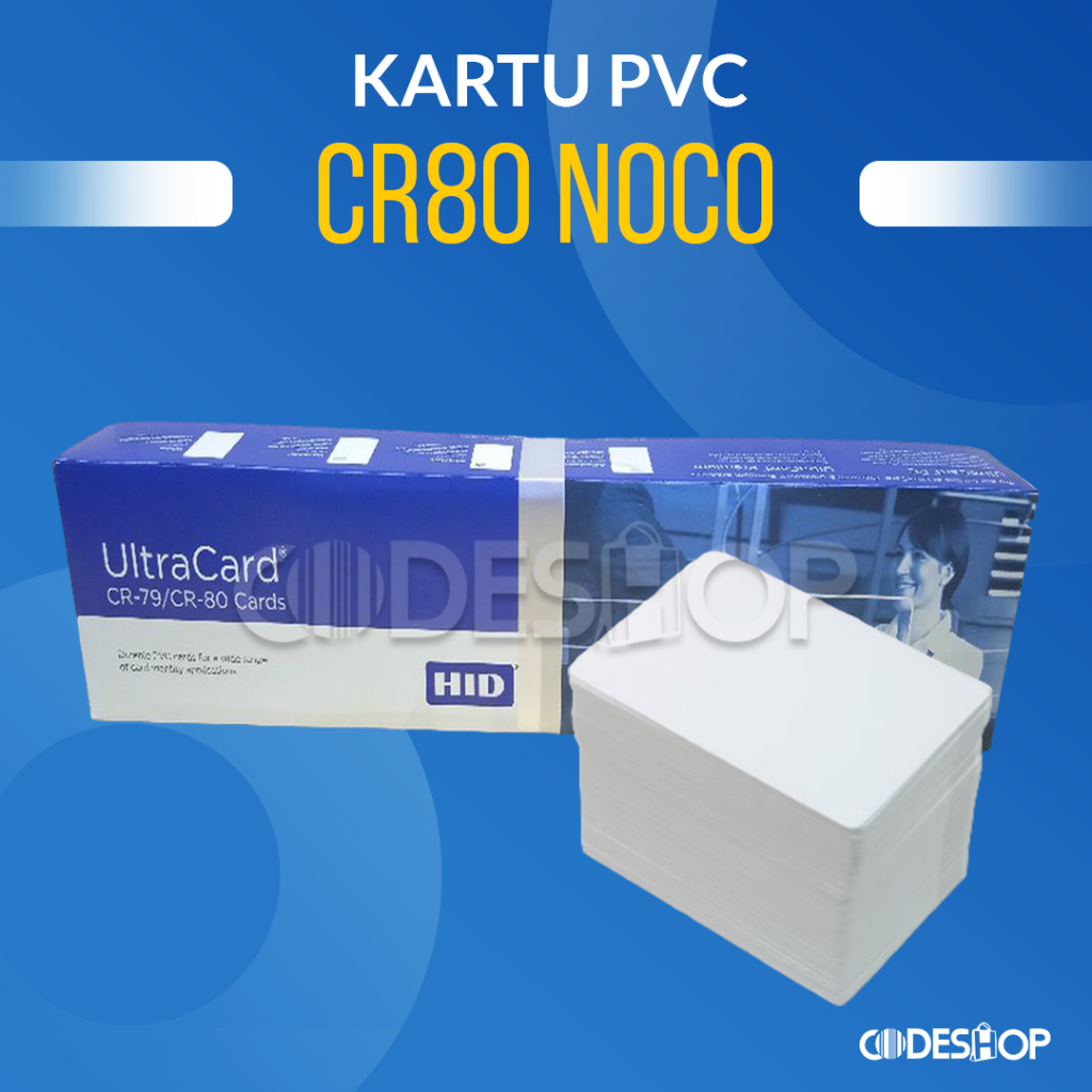 KARTU PVC BLANK ID CARD ULTRACARD HID NOCO CR 80 ISI 500 PCS