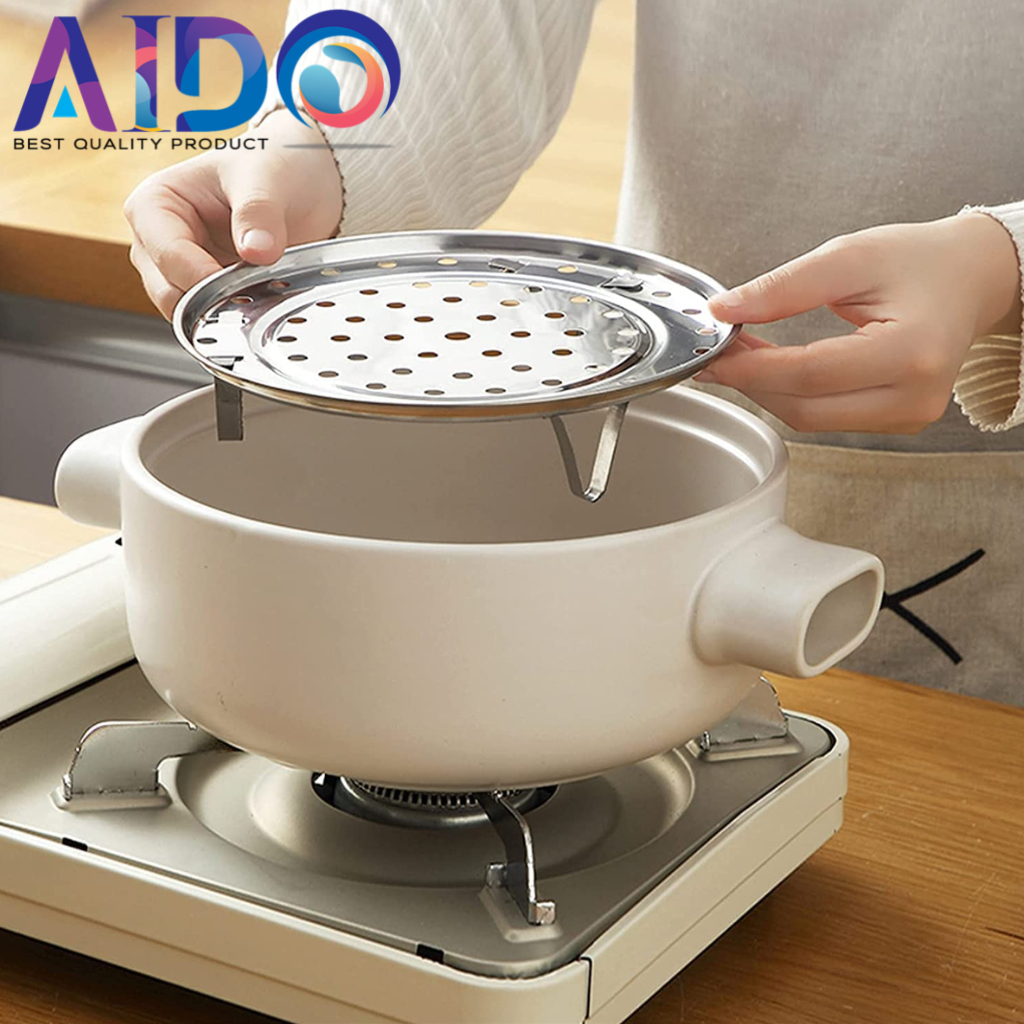 Alat Steamer Kukusan Serbaguna Steamer makanan atau alat steam Alas Kukus kukusan steamer Stainless Steel size 22 cm TATAKAN KUKUSAN STEAMER KUKUS PANCI SOUSE POT STAINLESS STEEL 122 Stainless Steel Steamer Rack, Steamer Rack for Pots, Round Cooking Rack