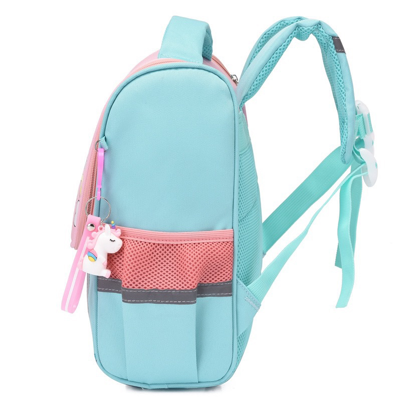 TAS ANAK RANSEL SEKOLAH UNICORN DINO ANTI AIR + GANTUNGAN KUNCI