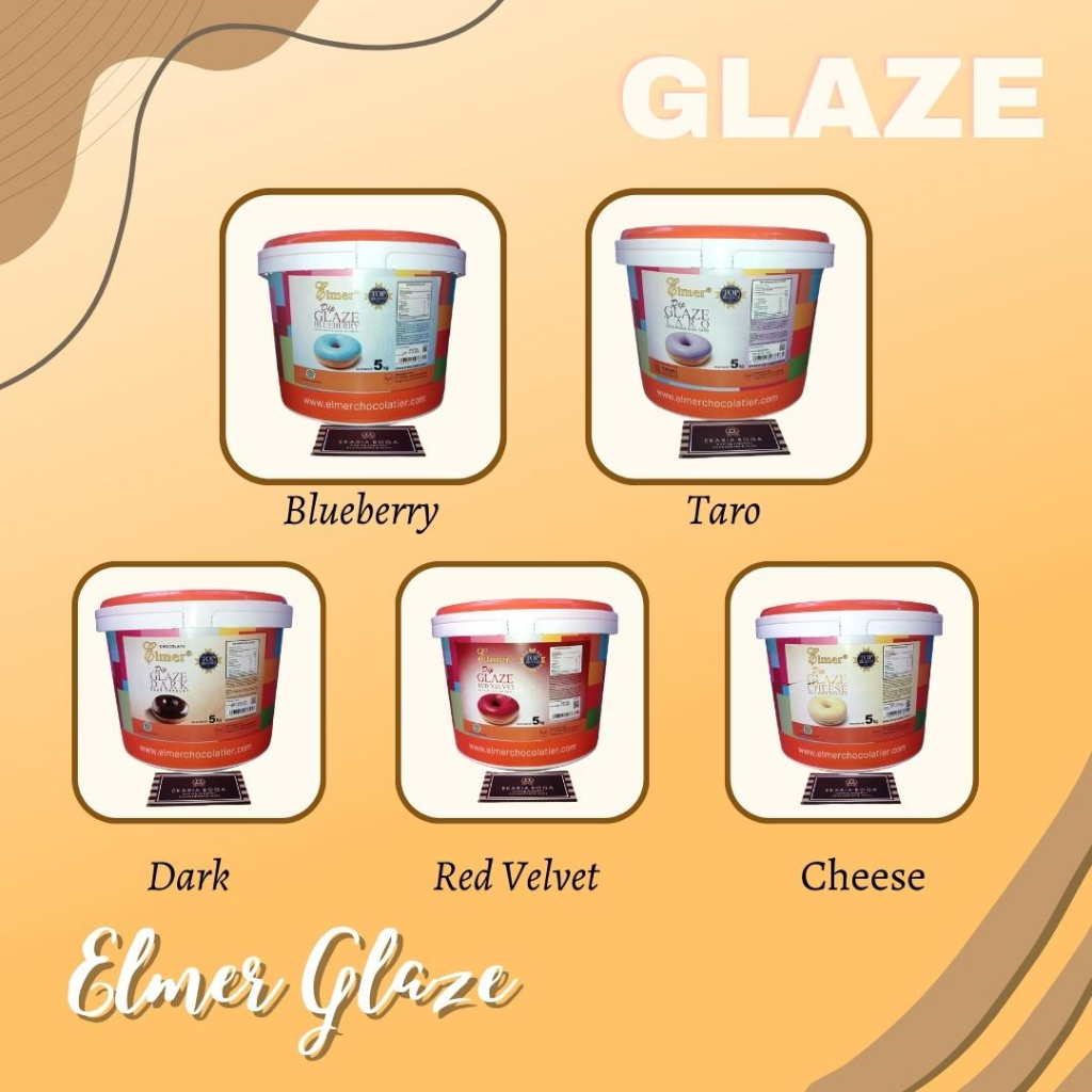 

COKLAT | GLAZE | DIP GLAZE | SAUS MANIS | ELMER | GLAZE ELMER | ELMER GLAZE 5KG