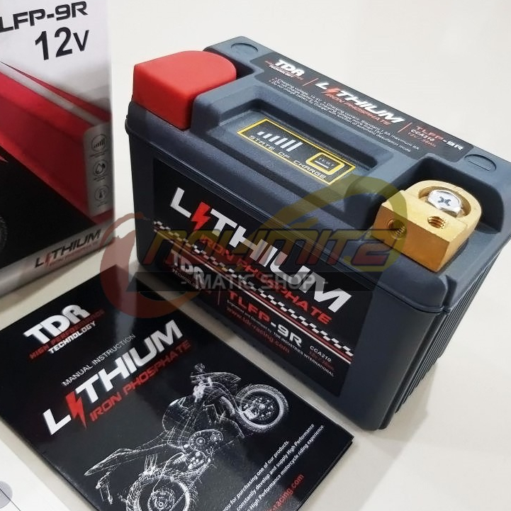 Aki Motor TDR Lithium Iron Phosphate Battery TLFP-9R 12V XMAX