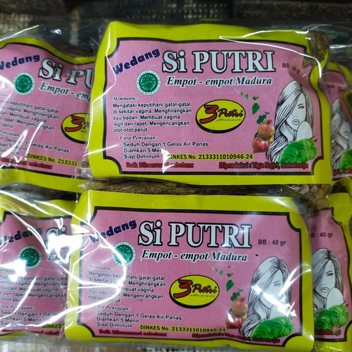 

Minuman Herbal Wedang Si Putri Empot-empot Madura isi 10 Pcs