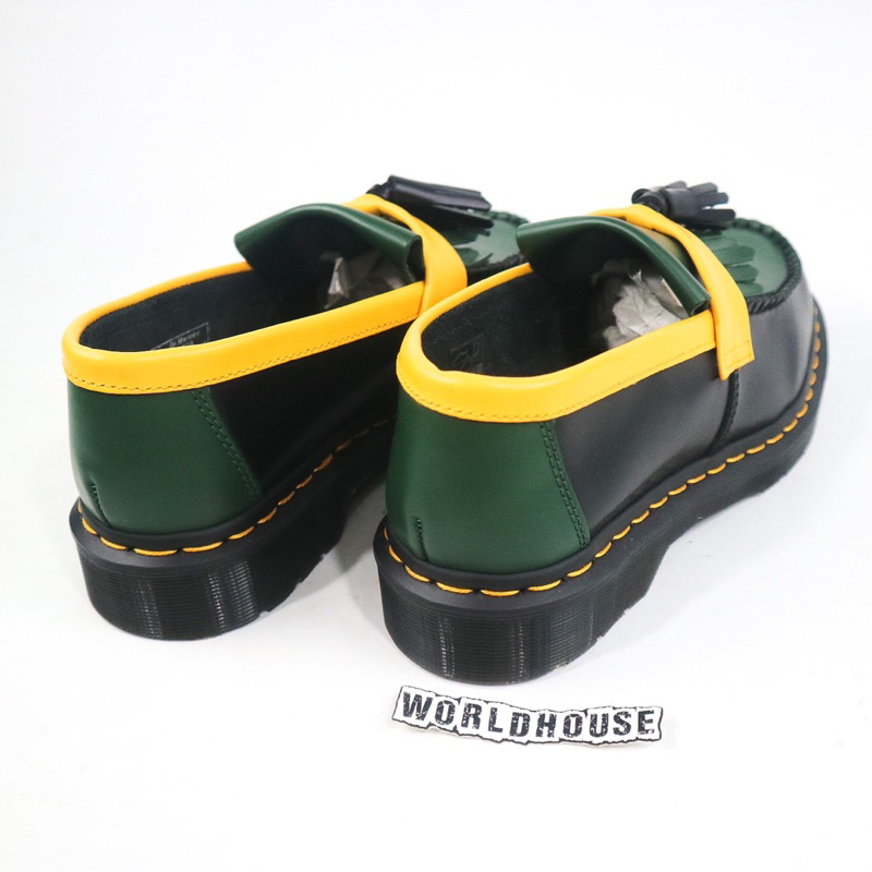 Dr Martens Adrian black green yellow smooth
