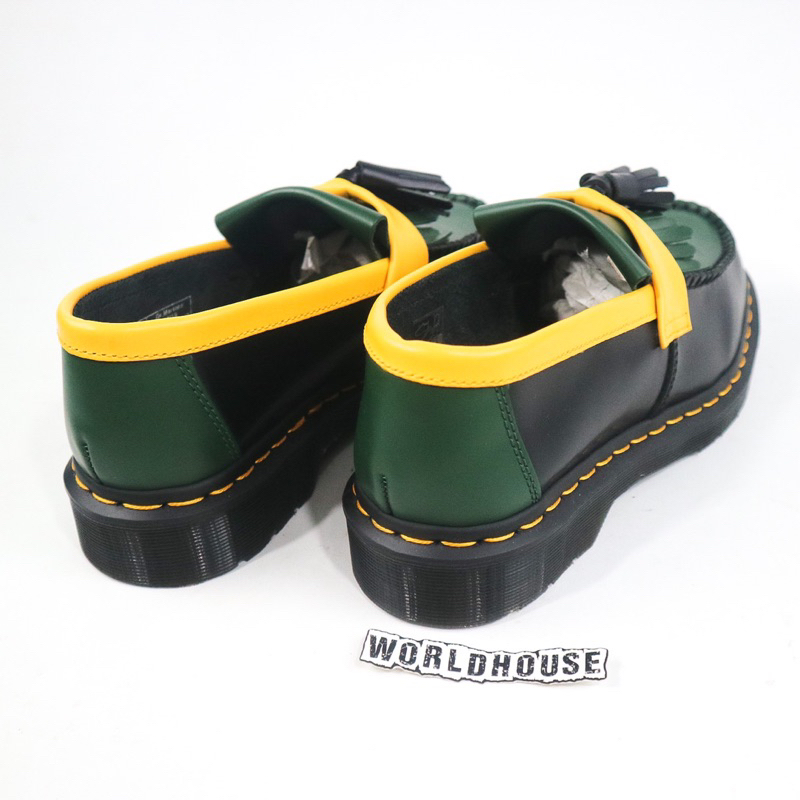 Dr Martens Adrian black green yellow smooth