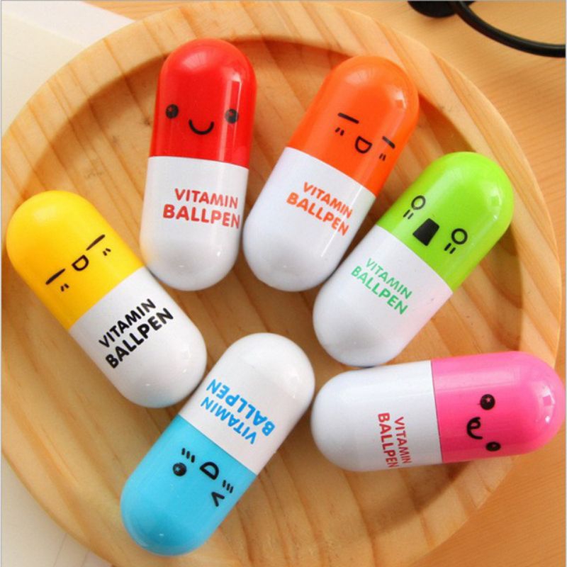 Pulpen Vitamin Pulpen Pil Lucu Pulpen Lucu Dan Cantik Pulpen Warna