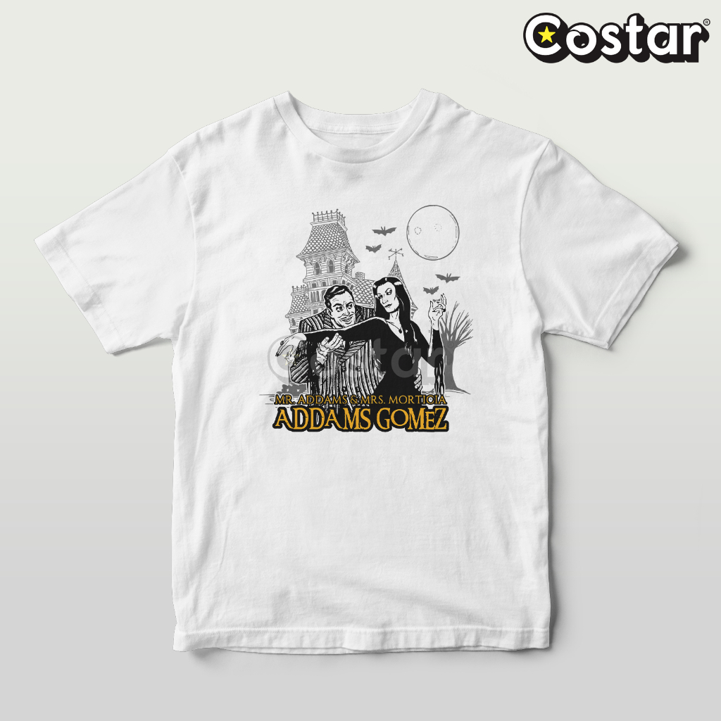 Kaos Costarstore - Mr and Mrs - Addams Family - Wednesday