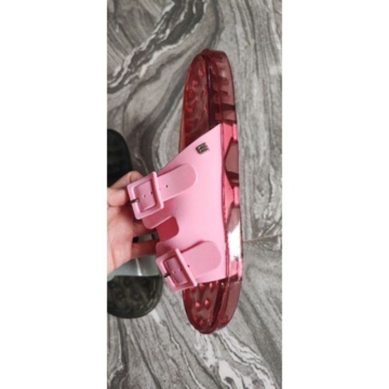 1:1 Ori Mels Wide ad Sandal Slip On Wanita Terbaru