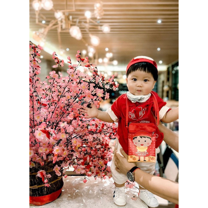 REI CHEONGSAM FREE TOPI DRAGON babeebabyshop baju celana topi imlek pesta konyen sangjit sincia bayi anak laki cowok mewah