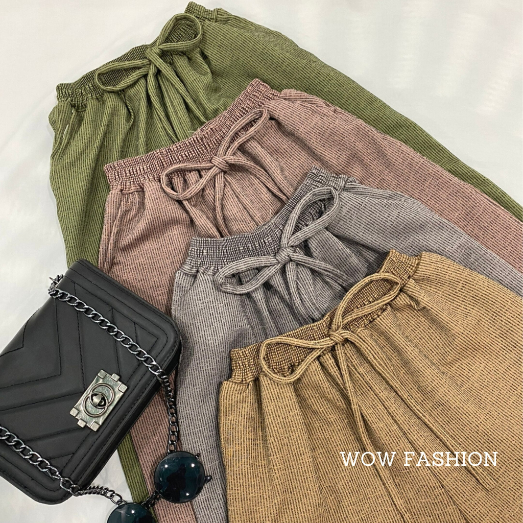 WOW-RB Rebeca Kulot Knit Premium // Celana Kulot Wanita