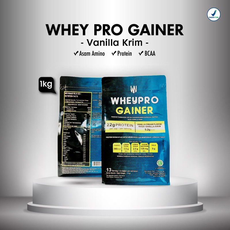 Wheypro Weight Gainer Nutrition 1kg Vanila