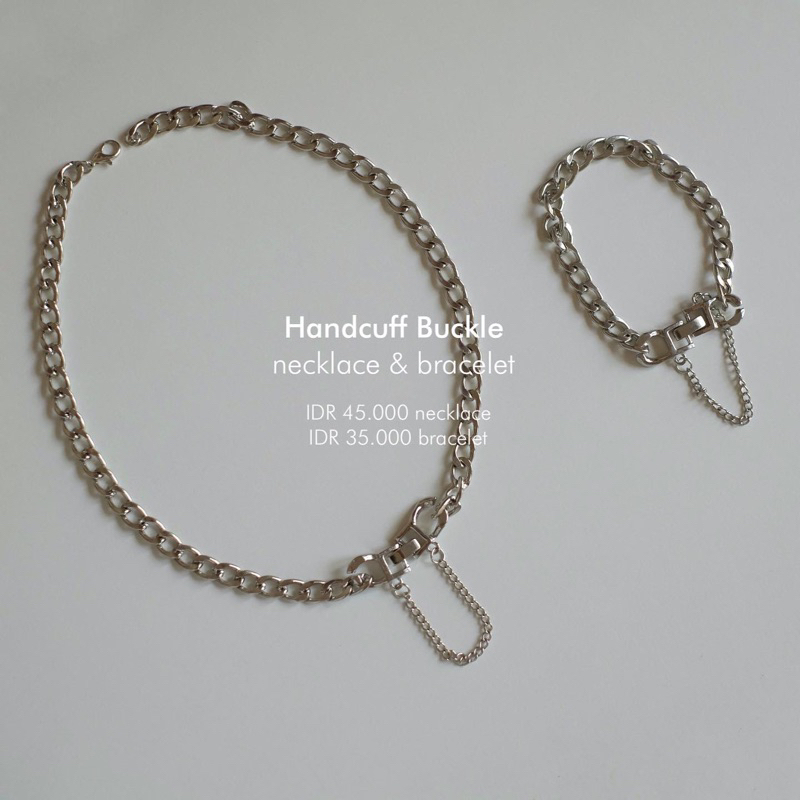 Ark.co - BUCKLE (BELT ; HANDCUFF) chain bracelet gelang rantai minimalis simple