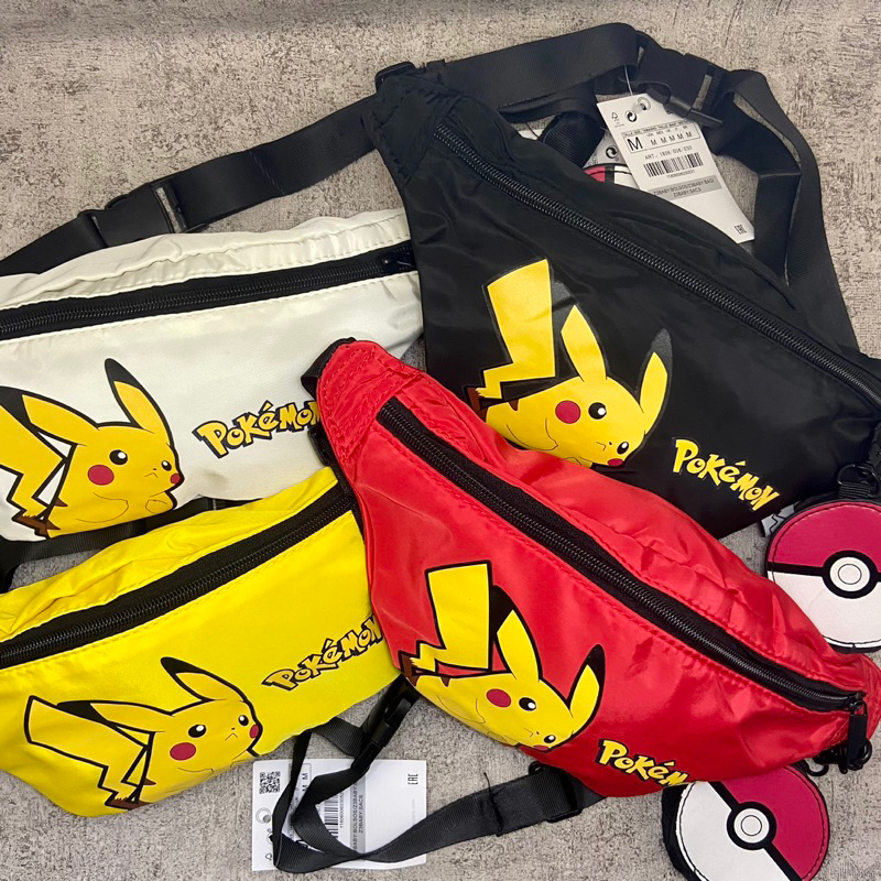 ZARA X POKEMON WAISTBAG / TAS PINGGANG ZARA / WAISTBAG ZARA / WAISTBAG POKEMON / TAS SELEMPANG