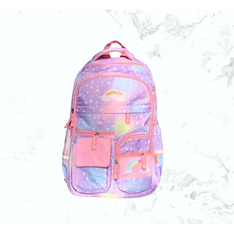 Tas Alto girl / tas sekolah/ tas Alto rainbow unicorn pink and violet
