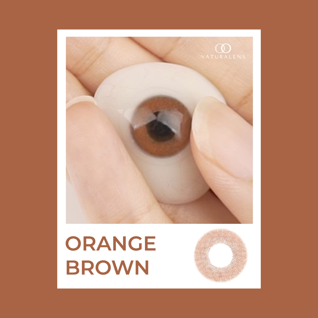 Naturalens Orange Brown Softlens Biomoist (0 sd -10) Contact Lens