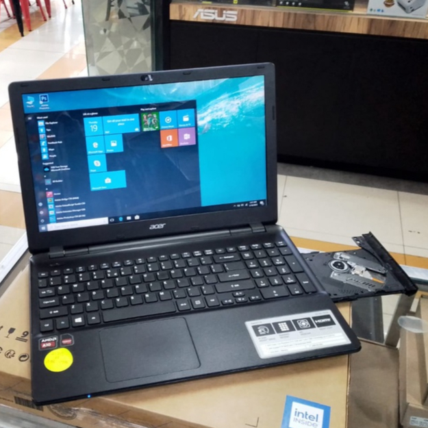 LAPTOP LEPTOP ACER AMD A10 RAM 4 GB HDD 1 TB 15INC VGA RADEON 2GB SIAP PAKAI MULUS COCOK UNTUK GAMING DESIGN