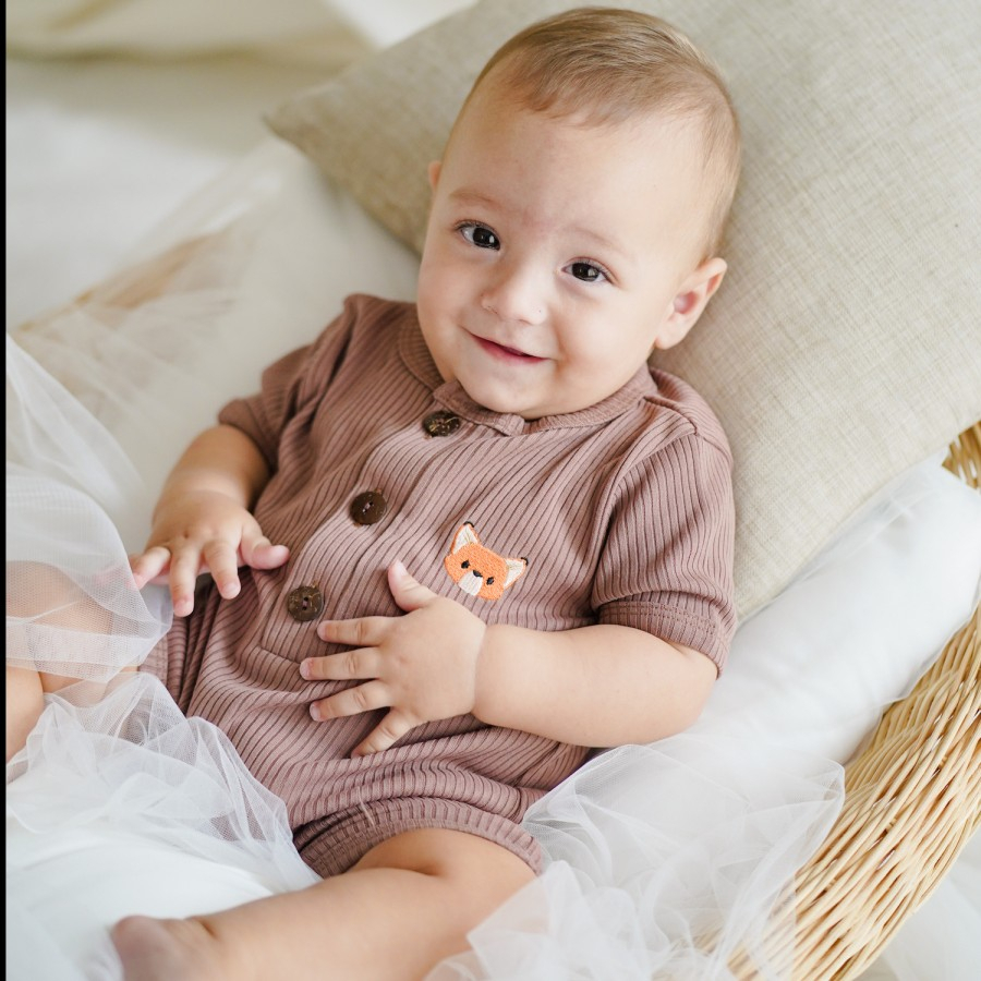 MOOI NEO JUMPER RIB / Jumper Segi 4 Bayi / Playsuit Romper Anak Pendek