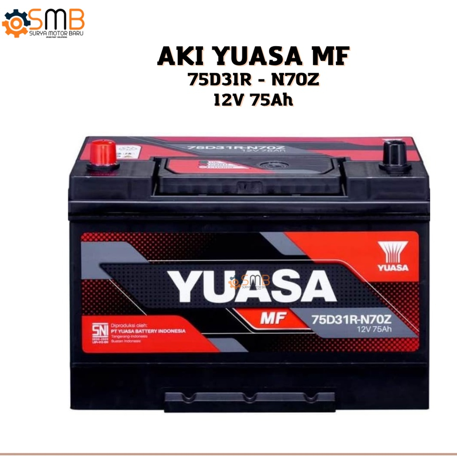 AKI KERING MOBIL YUASA MF N70Z 12V 70AH