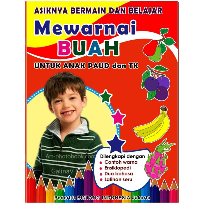 Buku mewarnai untuk paud dan tk