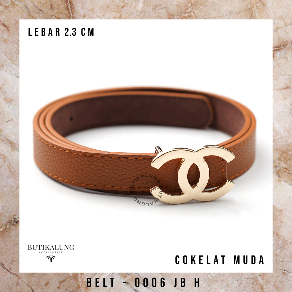 Ikat Pinggang Kulit Gesper Kulit Belt Kulit Sabuk Aksesoris Fashion Tali Pinggang Wanita BUTIKALUNG 0006JB