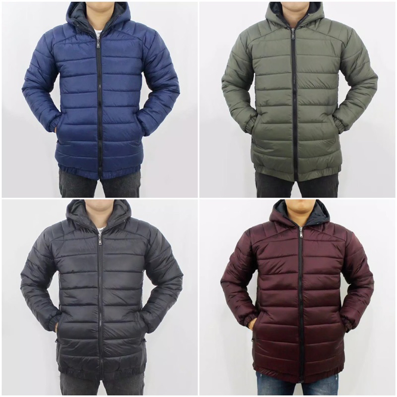 JAKET PUFFER TEBAL / JAKET MUSIM DINGIN / JAKET WINTER DISTRO MOTIF