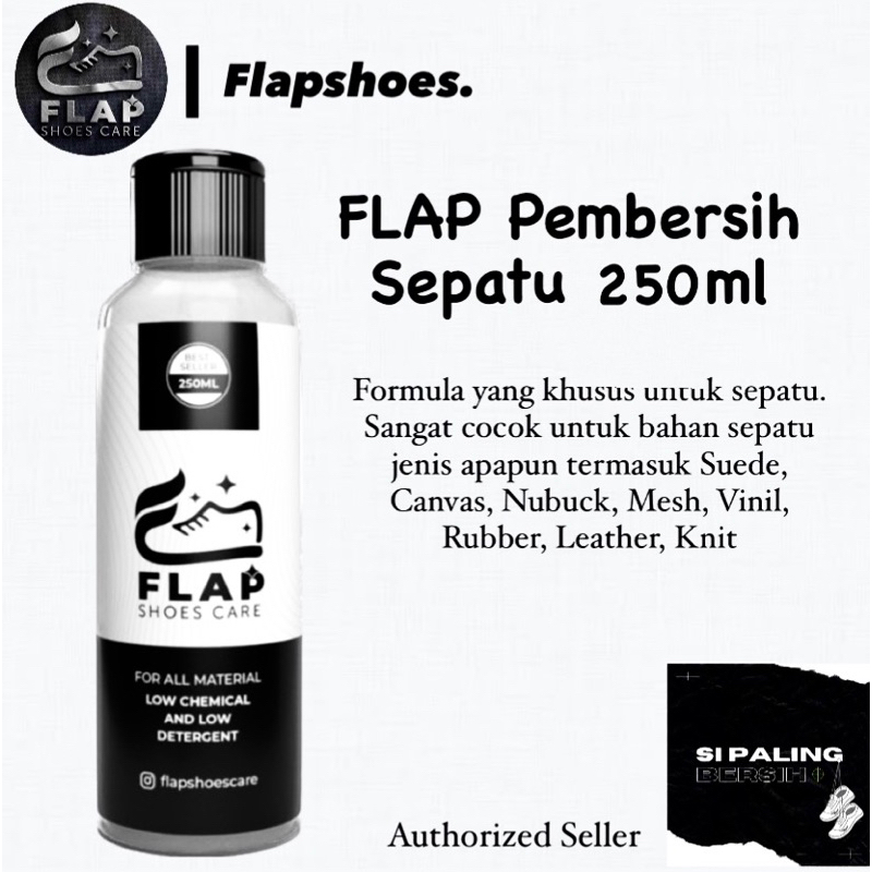 FLAP Cairan Pembersih Sepatu Shoe Cleaner Sabun Cuci Sepatu 250ml