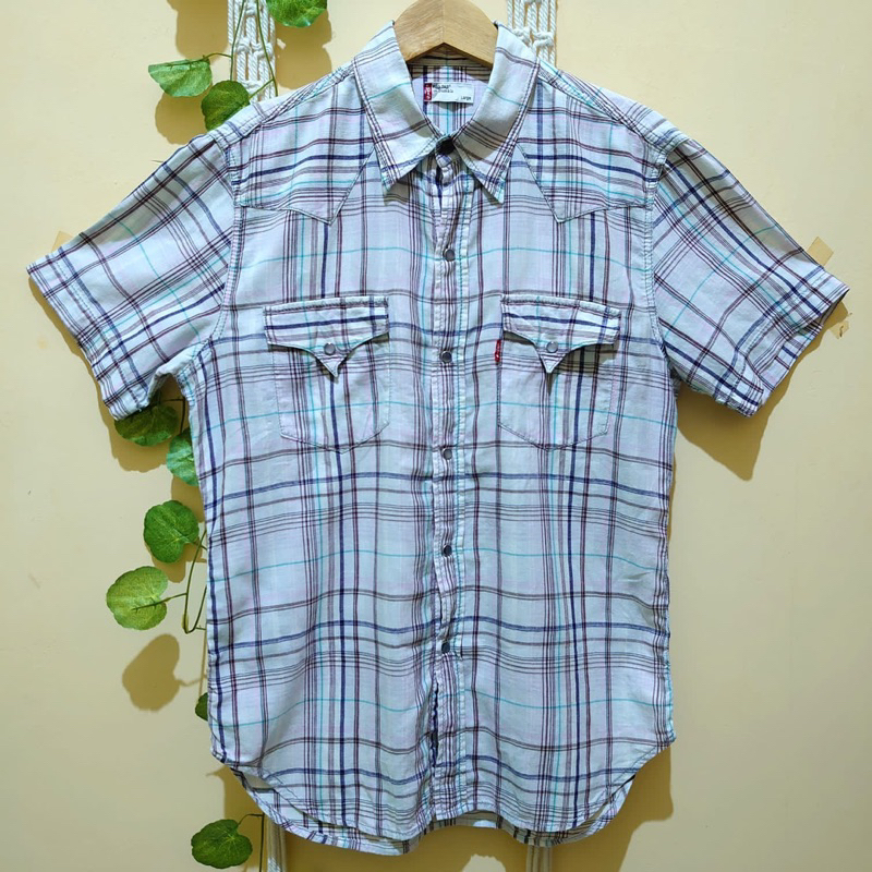 Kemeja Levis Kancing Batu Second Original