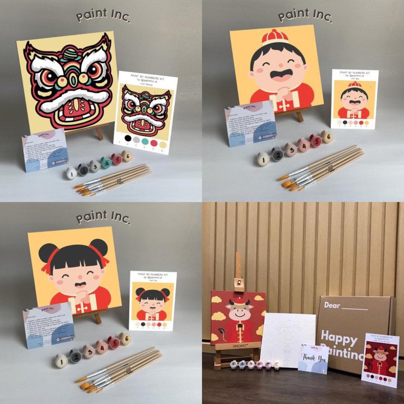 

Paint by Numbers Kit: Chinese New Year | Paint Inc. ID | Painting Kit | Hampers | Gift | Hadiah