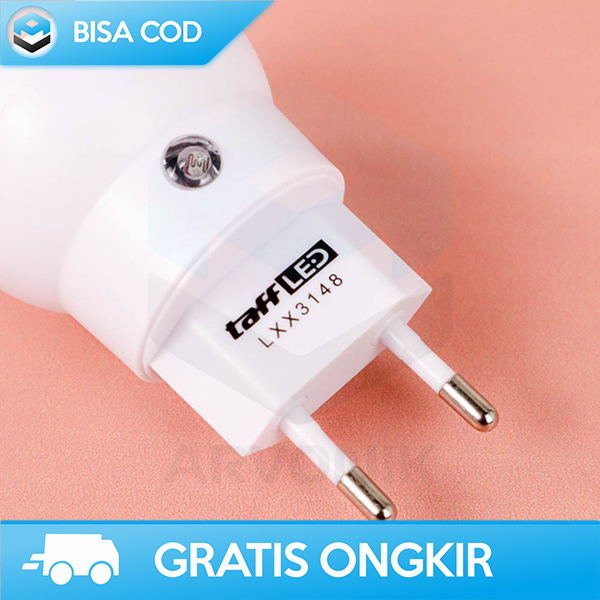 LAMPU TIDUR SENSOR OTOMATIS NIGHT LAMP LED ROTASI 360 BY TAFFLED 0.5W