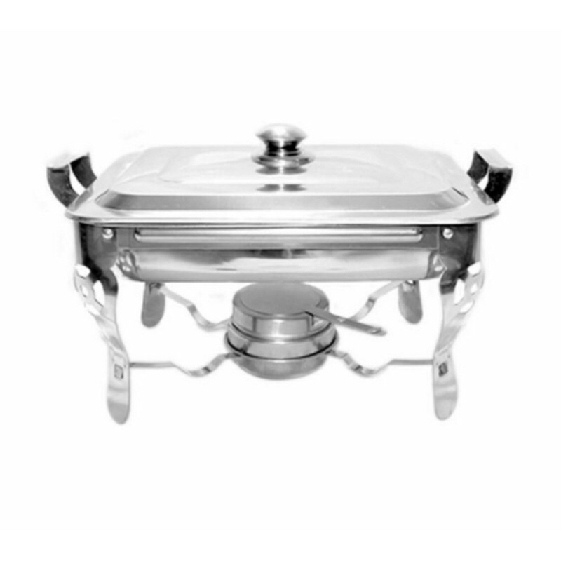HAPPY WARMER SQUARE PAN WADAH SAJI PRASMANAN STAINLESS TEBAL MURAH ASLI