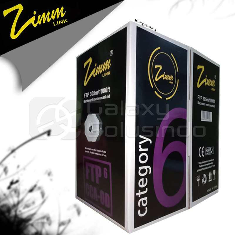 ZimmLink FTP Cat6 305M Double Jacket - Outdoor Kabel Lan PER ECER
